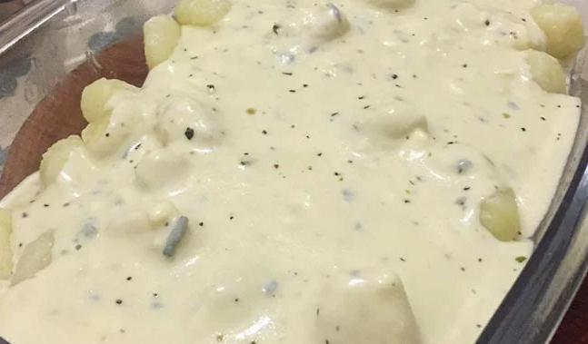 Molho de queijo para Massas e saladas