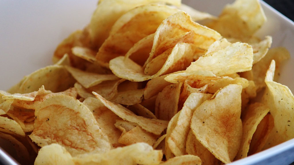 Batata chips sequinha e crocante