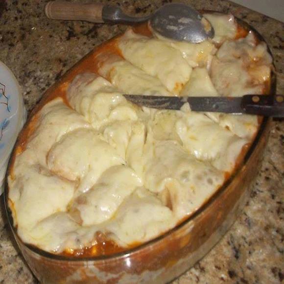 Purê com Carne moída e queijo