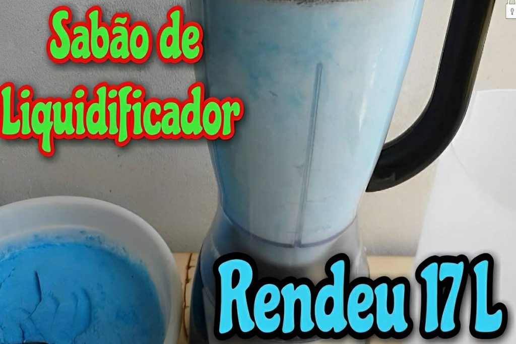 Sabão de liquidificador que rende muito