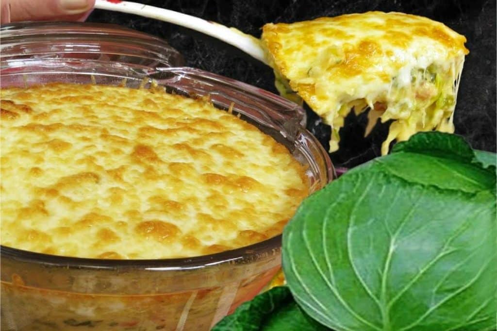 Repolho Gratinado no Forno