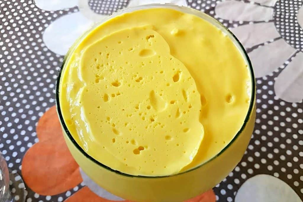 Mousse de Manga com a fruta