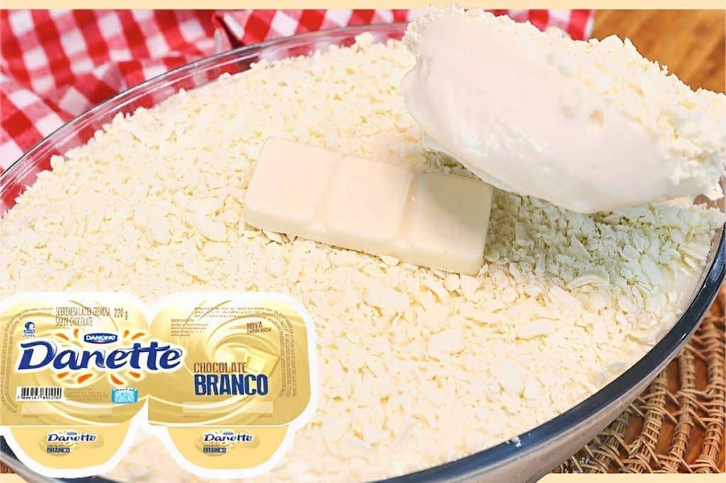 Danete de chocolate branco caseiro