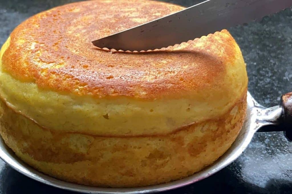 Bolo de Frigideira sem açúcar e farinha