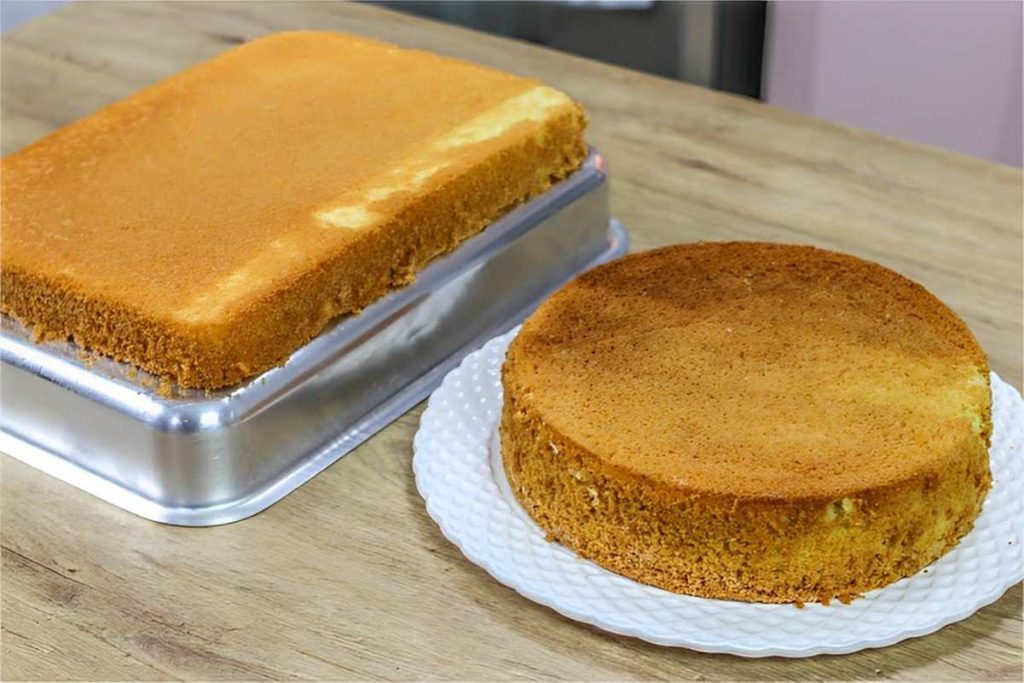 Pão de ló para bolo de aniversário sem leite