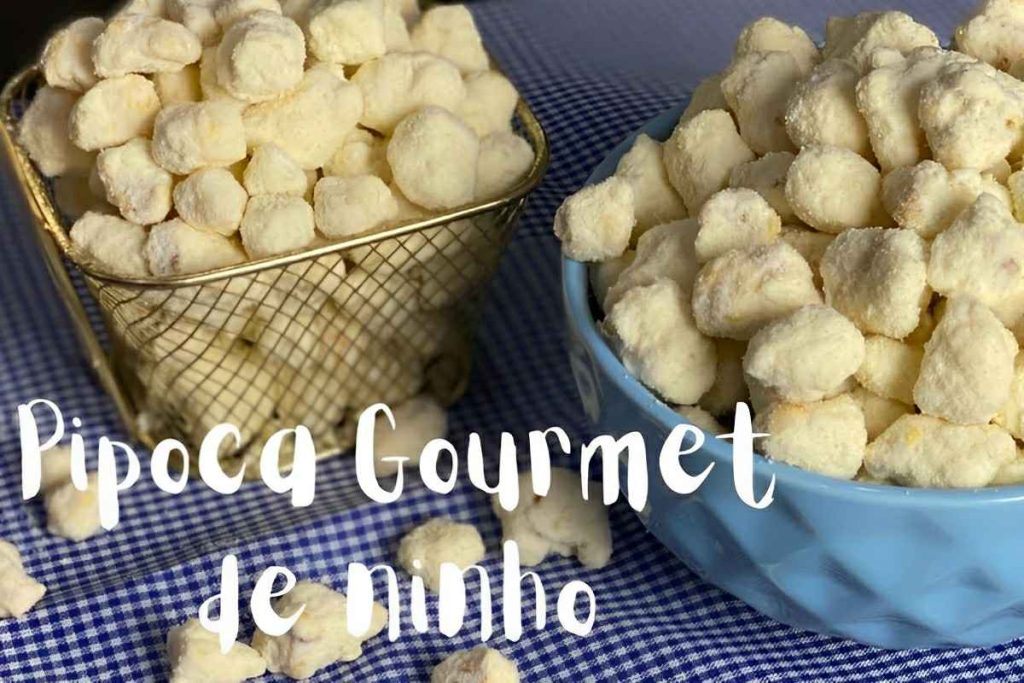 Pipoca de leite ninho gourmet