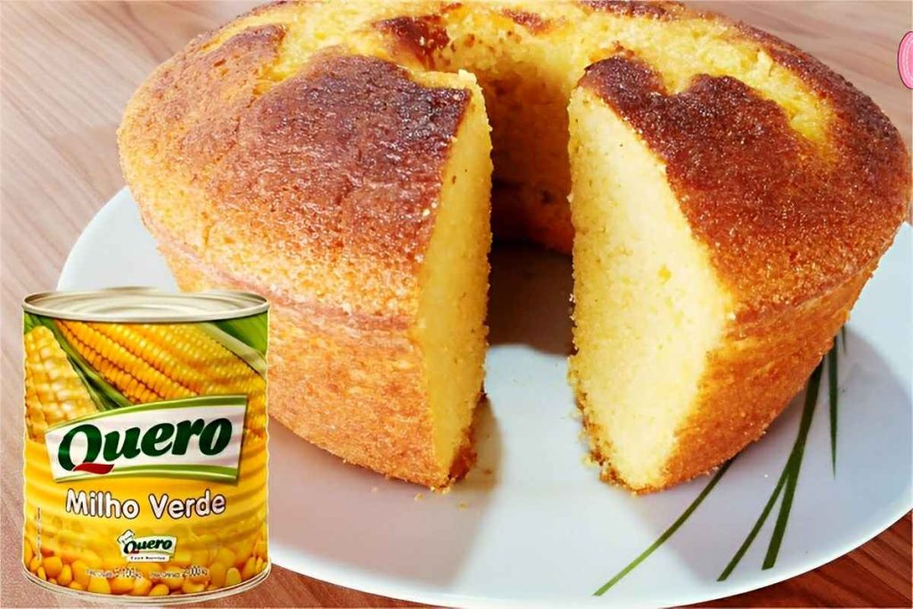 Bolo de Milho usando aquele milho de latinha do mercado