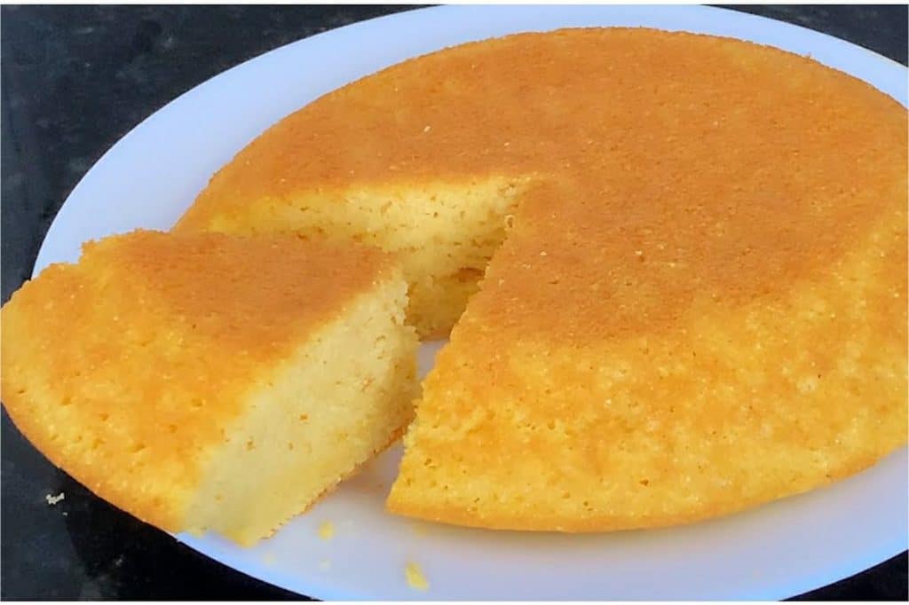 Pão de Fubá feito na frigideira