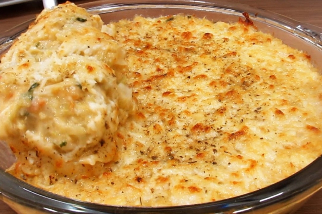 Repolho gratinado cremoso