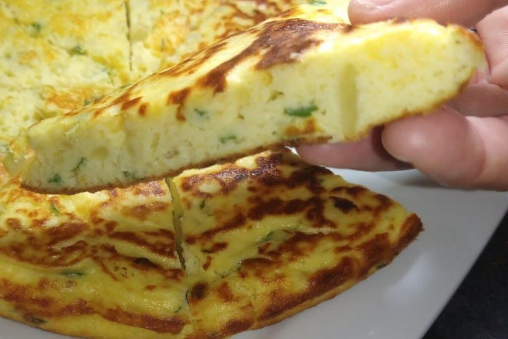 Torta de batata feita na frigideira