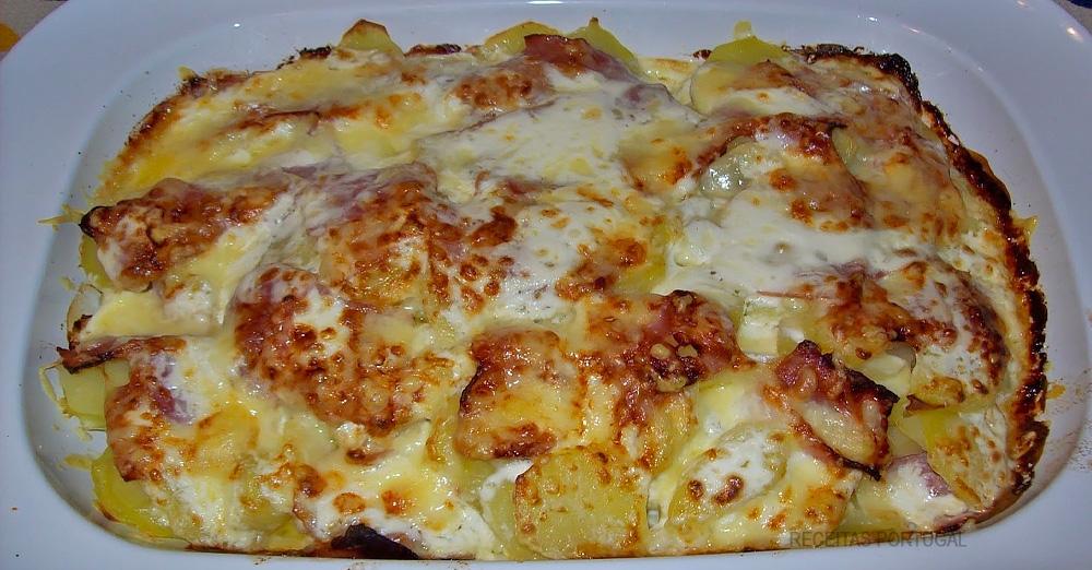 Batatas Gratinadas com Bacon para o Natal