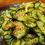 Salada de pepino de restaurante japonês