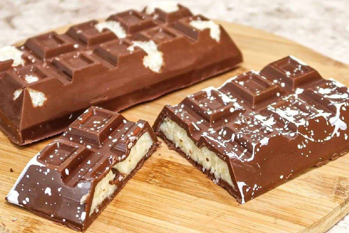 Barra de chocolate recheada: Receitinha perfeita pra você preparar em sua sobremesa