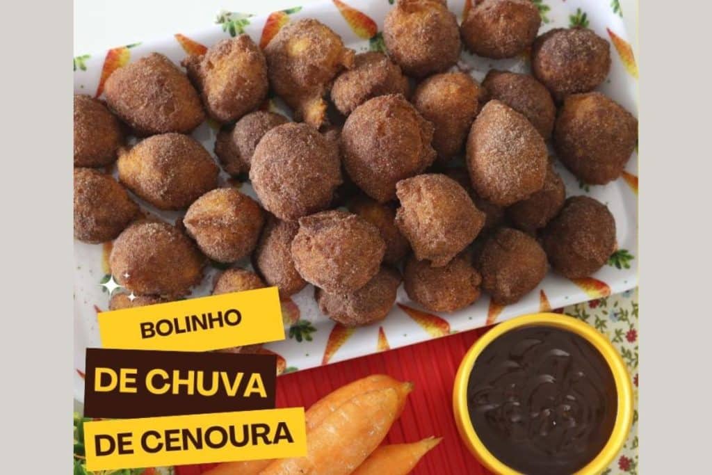 Bolinho de chuva de cenoura