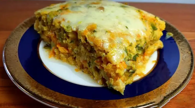 Torta de verduras sem farinha